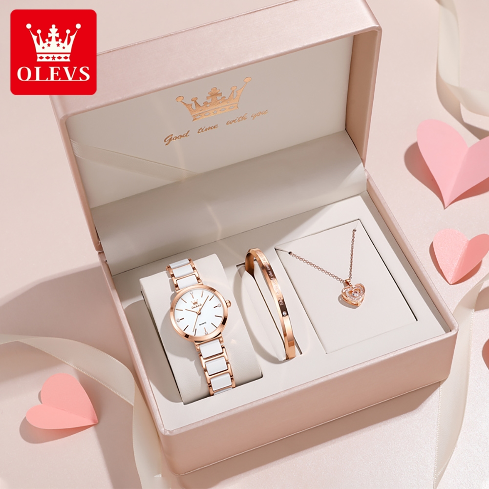 Luxury Watch & Jewellery Recensioni - OLEVS femmes montre 5877 luxe élégant